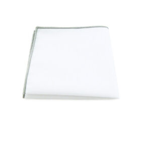 Pochette de costume blanche