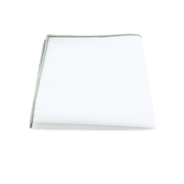 Pochette de costume blanche
