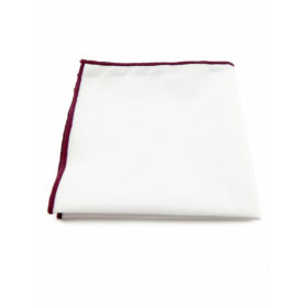 Pochette de costume blanche