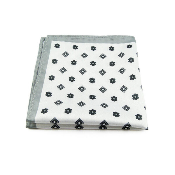 Pochette de costume blanche