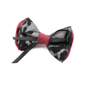 Noeud papillon femme en dentelle noire