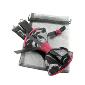 Noeud papillon femme en dentelle noire
