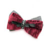 Noeud papillon femme en velours plissé