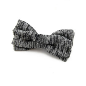 Noeud papillon noir chiné