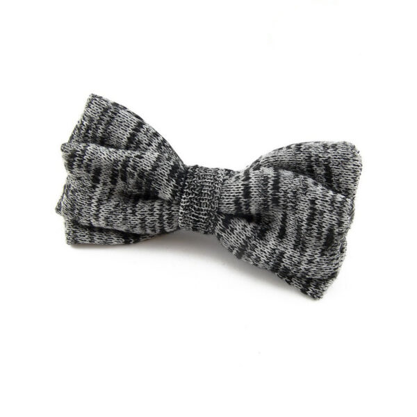 Noeud papillon noir chiné