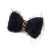 Noeud papillon tricot noir à paillettes