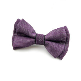 Chouchou prune et argent