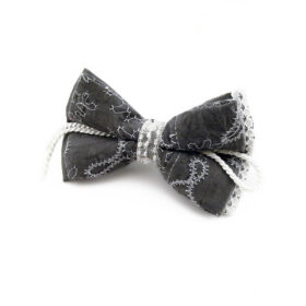 Nœud papillon Femme Gris