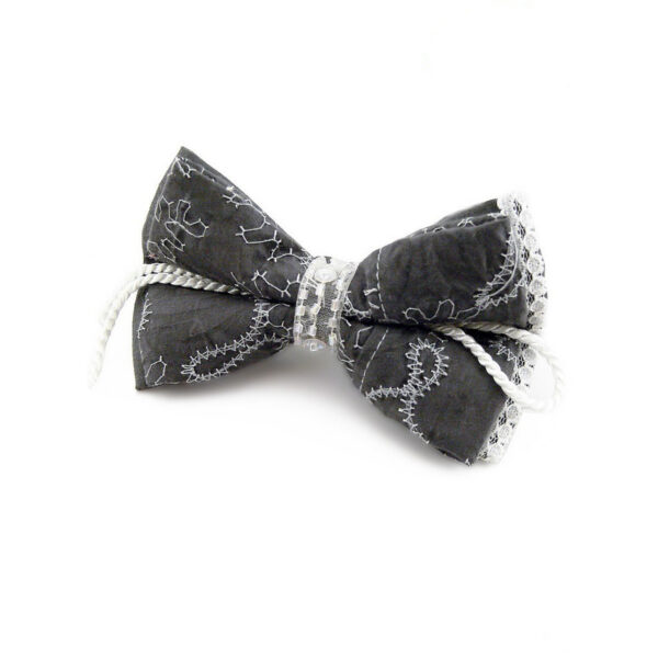 Nœud papillon Femme Gris
