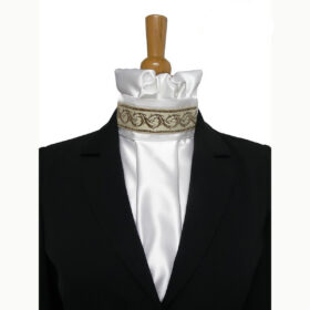Cravate de dressage mordorée