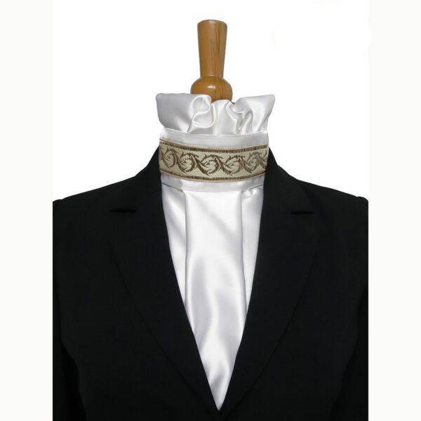 Cravate de dressage mordorée