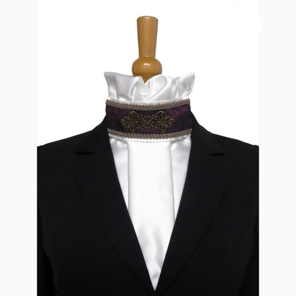 Cravate de dressage prune