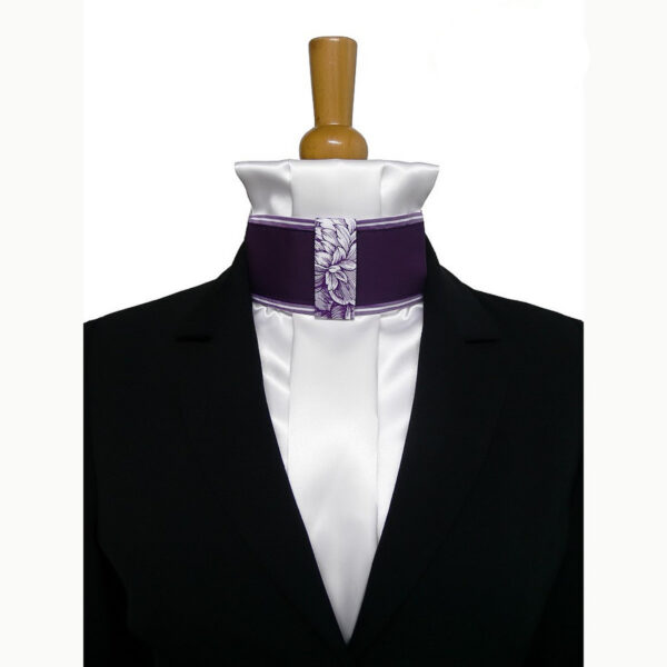 Cravate de dressage prune