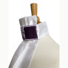 Cravate de dressage prune