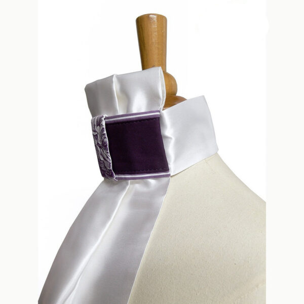 Cravate de dressage prune