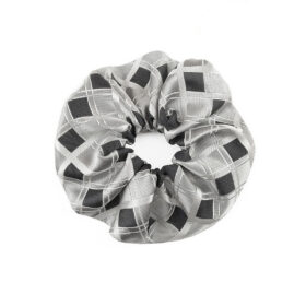 Chouchou gris en soie
