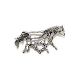 Epingle à cravate chevaux