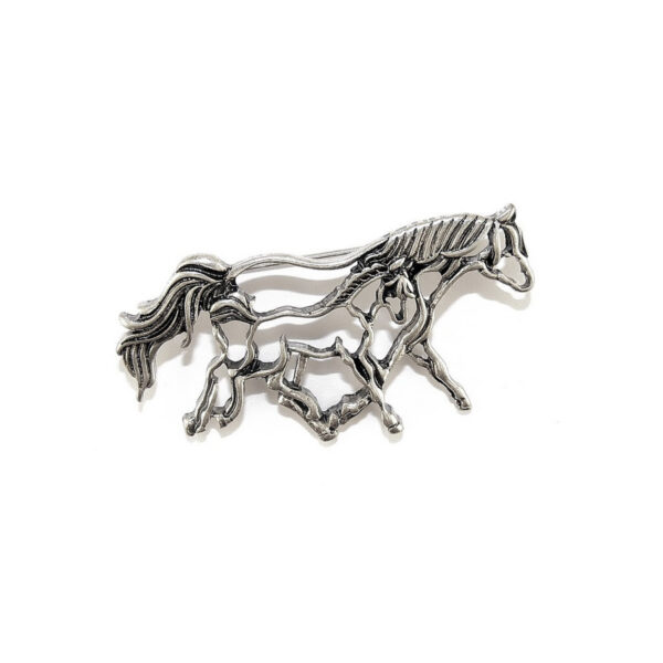 Epingle à cravate chevaux