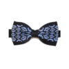 Noeud papillon bleu à motif
