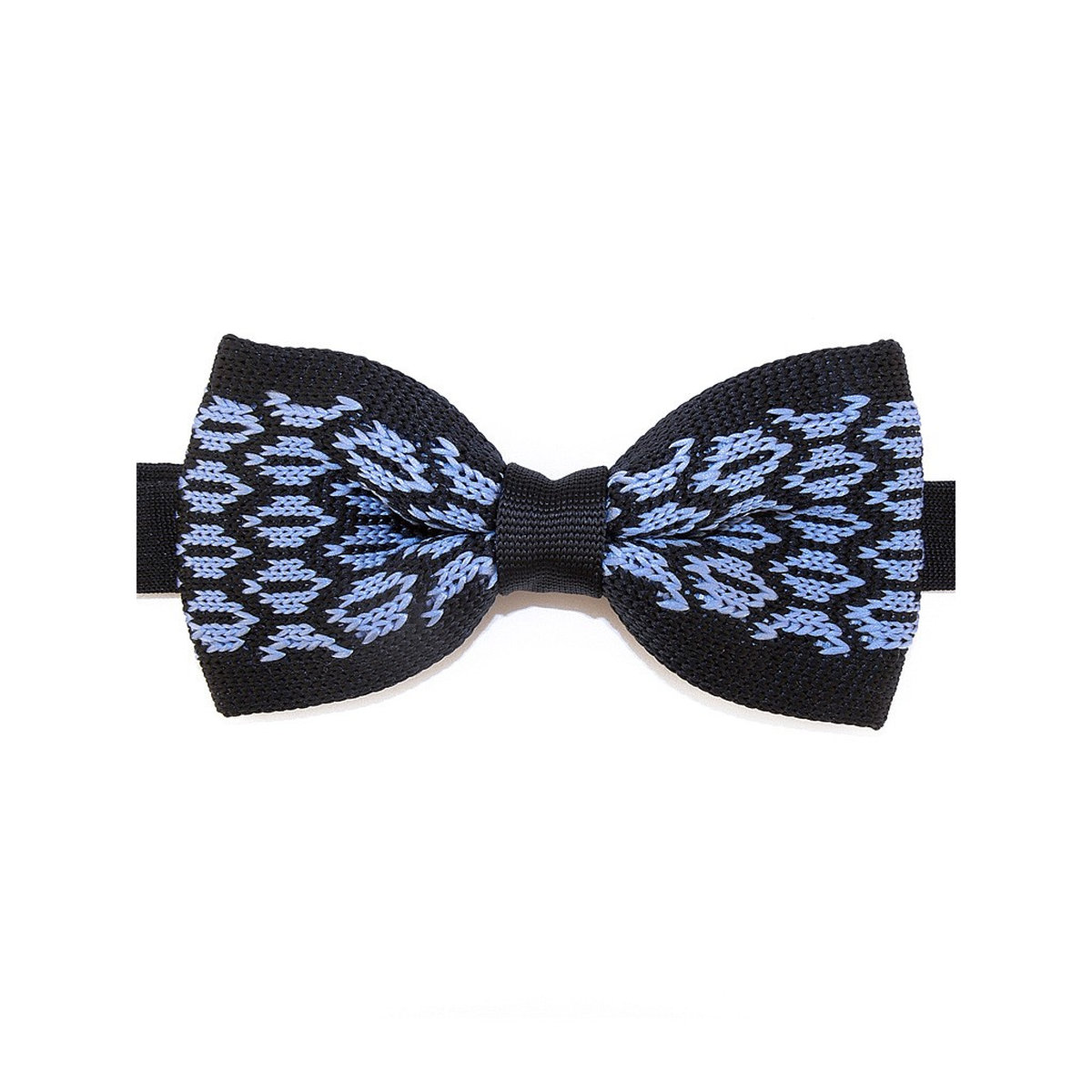 Noeud papillon bleu à motif