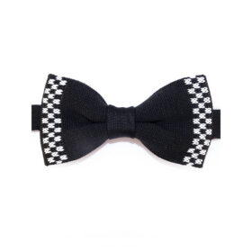 Noeud papillon noir et blanc