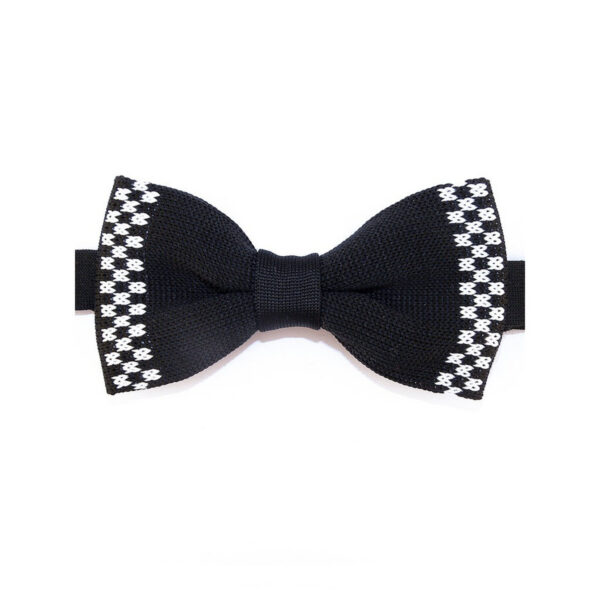 Noeud papillon noir et blanc
