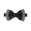 Noeud papillon noir à motif