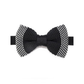 Noeud papillon noir à motif