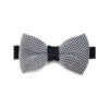Noeud papillon noir et blanc