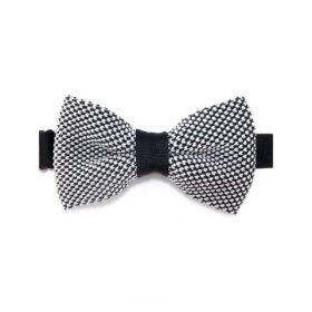 Noeud papillon noir et blanc