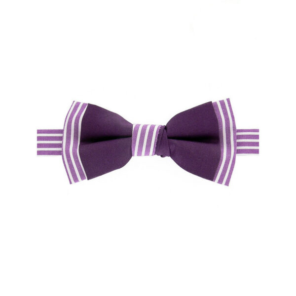 Nœud papillon prune et violet pour enfant
