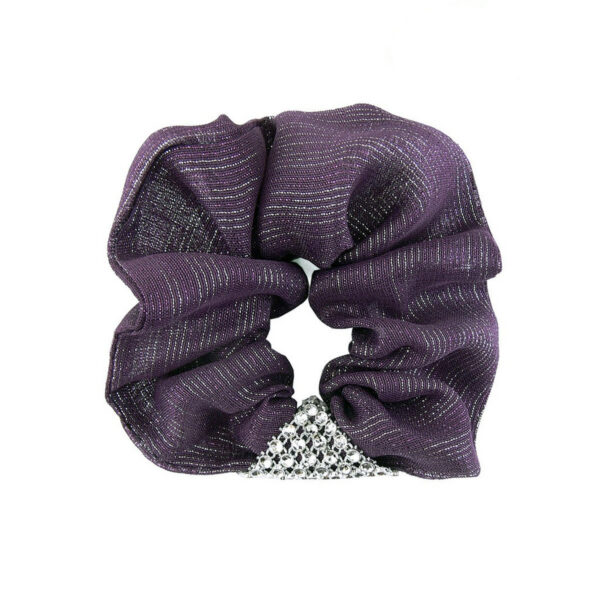 Chouchou prune et argent