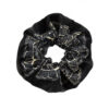 Chouchou noir à motifs