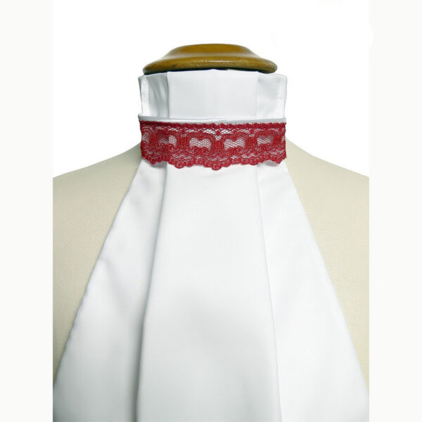 Lavallière dentelle rouge
