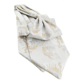 Foulard ascot à motifs