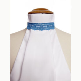 Lavallière dentelle bleue