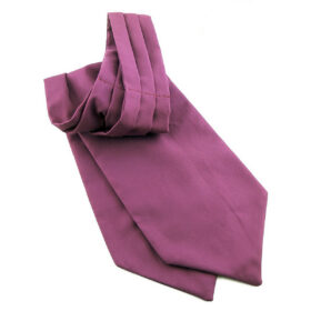 Cravate Ascot magenta fuchsia