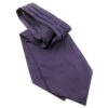 Cravate Ascot aubergine
