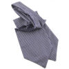 Cravate Ascot violette à carreaux