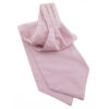 Cravate Ascot rose clair