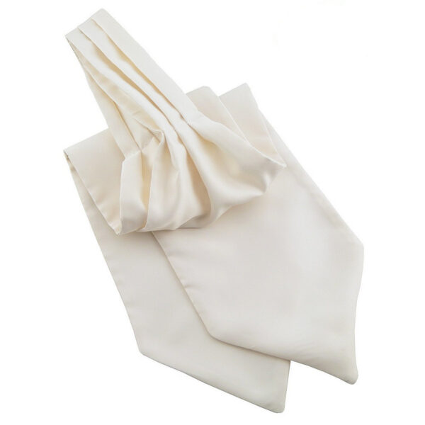 Cravate Ascot Ivoire