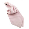 Cravate Ascot rose poudré