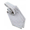 Cravate Ascot bleu et blanc