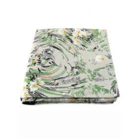 Pochette de costume vert fleuri