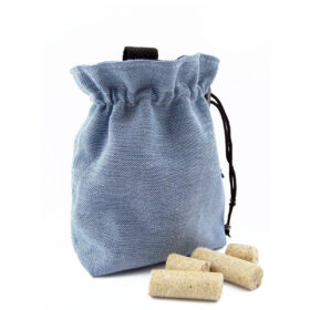 Pochette à friandises bleu denim