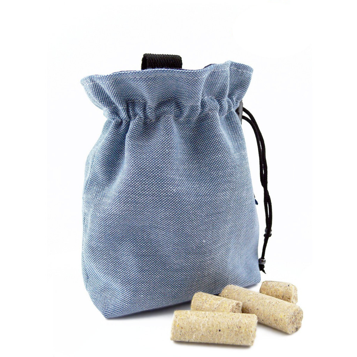 Pochette à friandises bleu denim