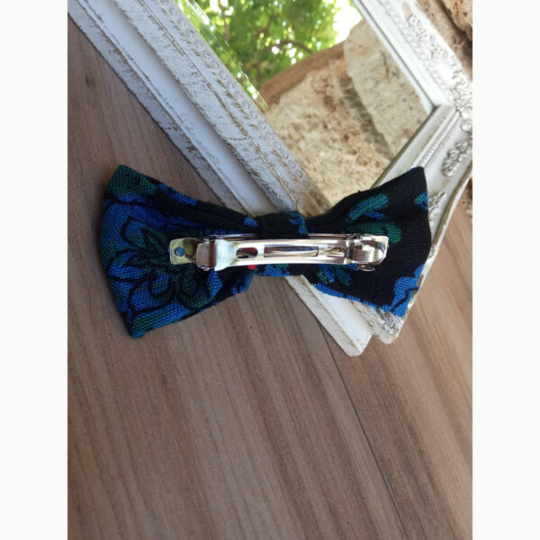 Barrette cheveux noire à motifs