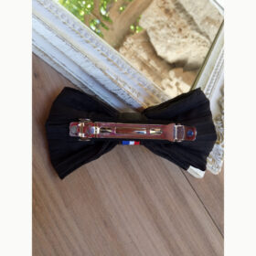 Barrette cheveux noire à strass