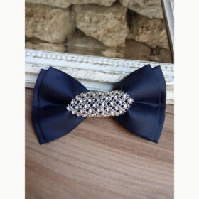 Barrette cheveux bleue avec strass