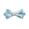 Noeud papillon à fleurs bleues